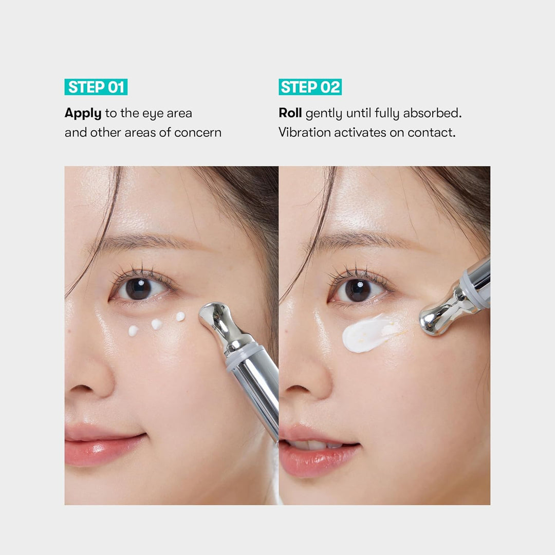 PDRN Reedle Shot Firming Eye Cream (0.51 Fl Oz / 15Ml), Ultra-Micro Vibration Eye Cream for Firming & Elasticity, Targeted Wrinkle Care, PDRN Collagen, Korean Skincare