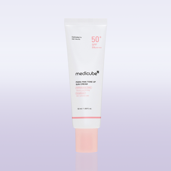 Medicube PDRN Pink Tone-Up Sun Cream SPF 50+ brightening UV protection Korean sunscreen