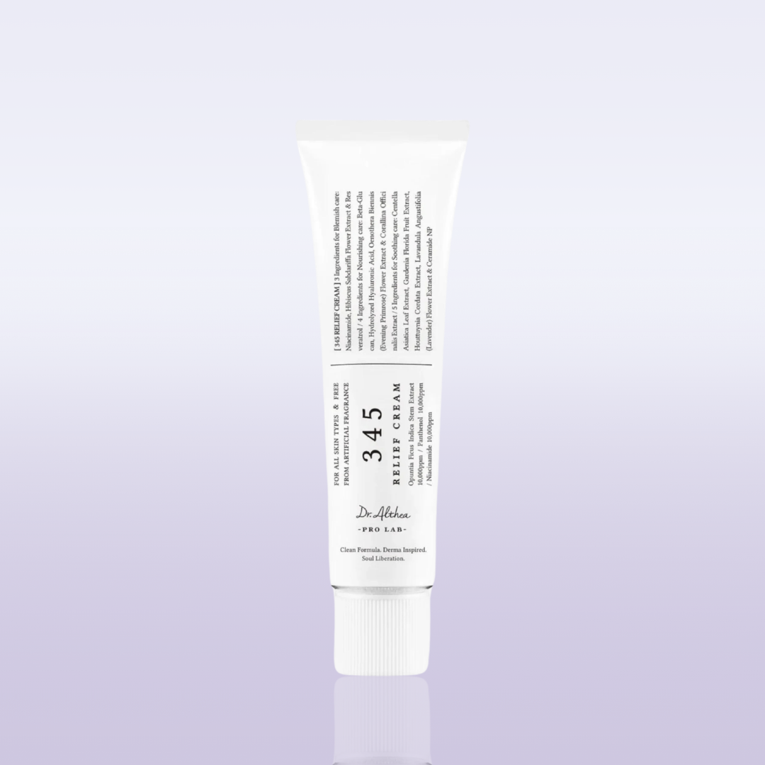 Dr.Althea 345 Relief Cream clinical calming nourishing Korean sensitive skin cream