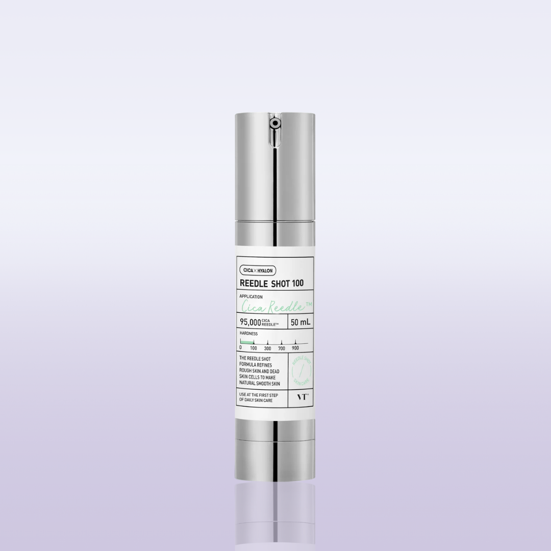 VT Cosmetics CICA Reedle Shot 100 spicule microneedling serum Korean glass skin pore care