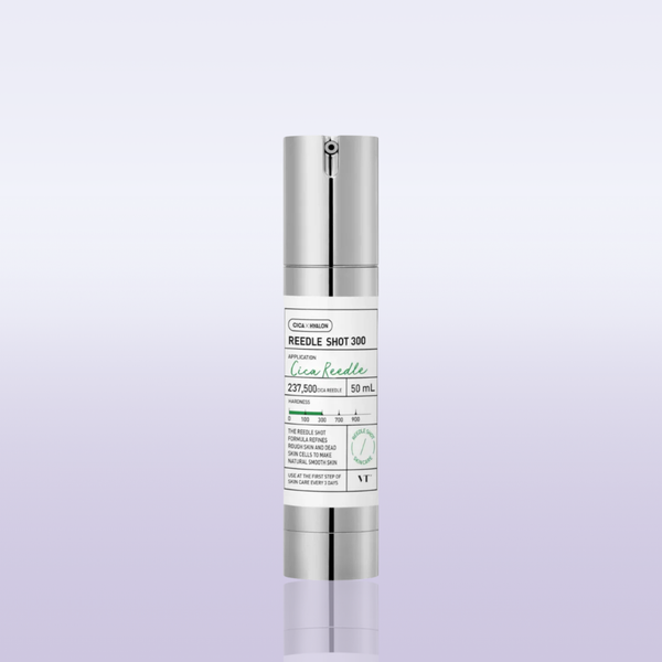 VT Cosmetics CICA Reedle Shot 300 advanced night exosome microneedling serum Korean skincare
