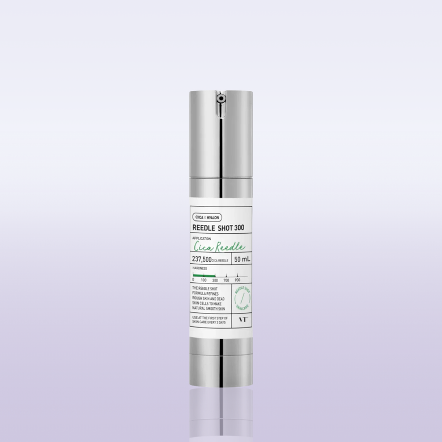 VT Cosmetics CICA Reedle Shot 300 advanced night exosome microneedling serum Korean skincare