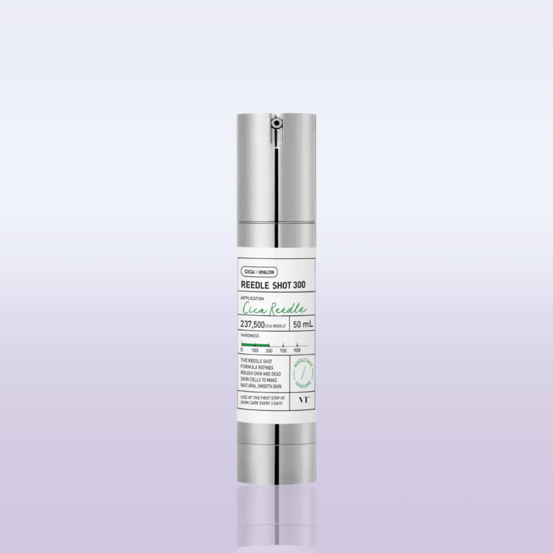VT Cosmetics CICA Reedle Shot 300 advanced night exosome microneedling serum Korean skincare
