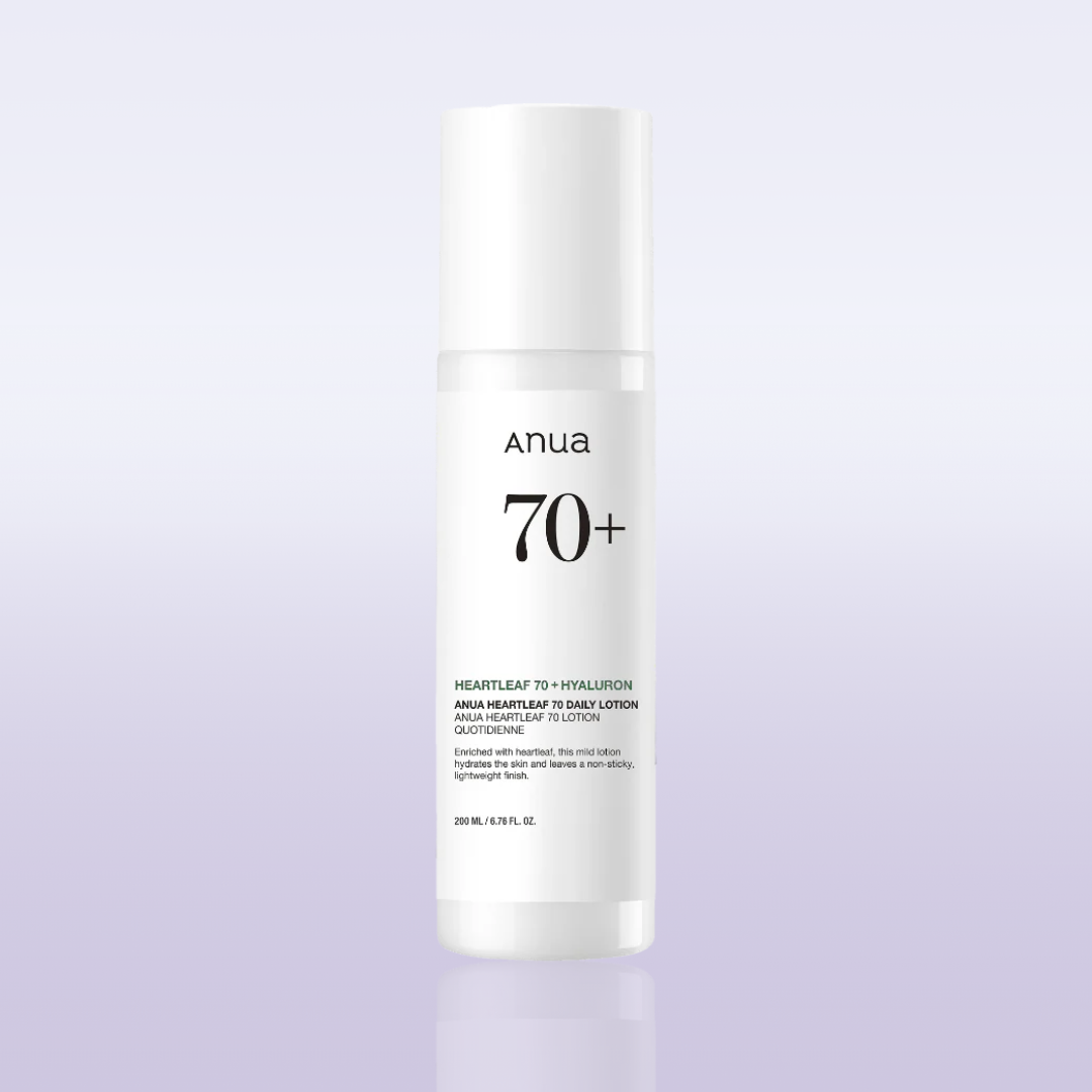 ANUA Heartleaf 70 Daily Lotion calming redness Korean skincare moisturizer
